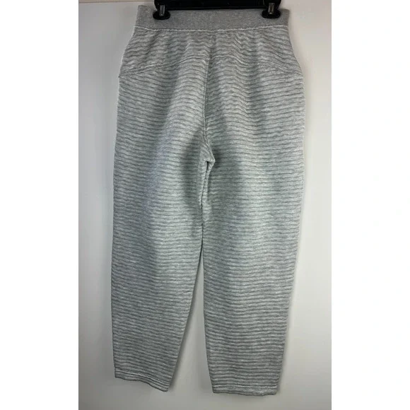 Athleta Ribbed Ottoman Sweatpants Gray Sweats Athleisure Plush Cozy Comfort XS - Picture 7 of 7